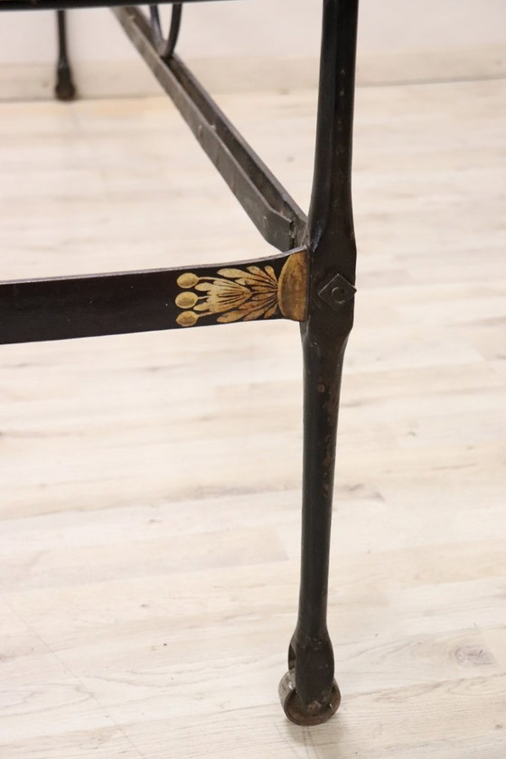 Image 1 of Letto matrimoniale antico in ferro battuto, Italia XIX secolo