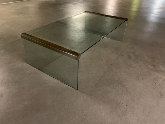 Italian Vintage Gallotti & Radice Coffee table. – Gallotti&Radice, Chrome, Glass (photo 7 of 12)