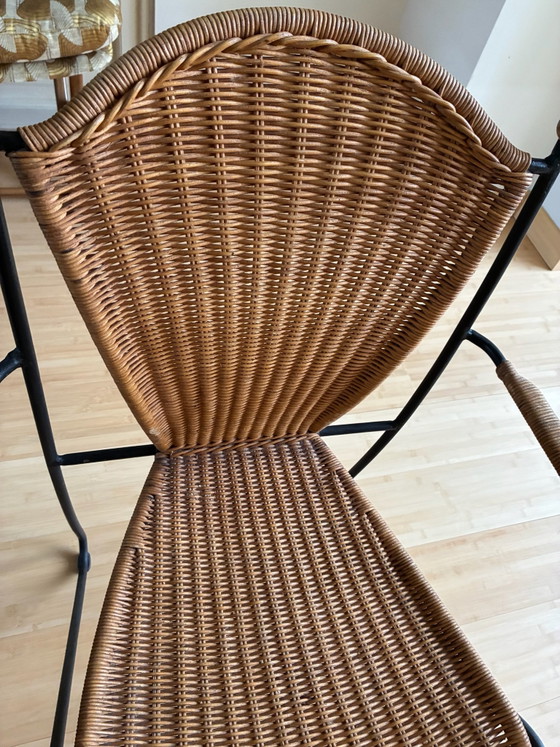 6 Frederick Weinberg armchairs – Metal, Brass (photo 5 of 8)