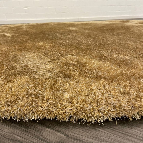 Image 1 of Brinker Carpets Puglia Fall Ockerfarbener runder Teppich – 200 x 200 cm