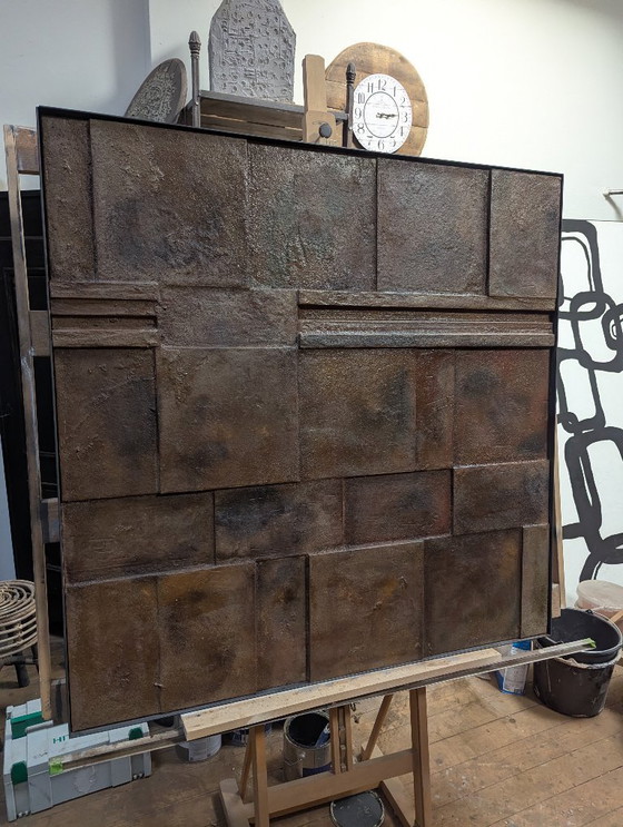 Image 1 of The Wall, oggetto da parete in rilievo minimalista