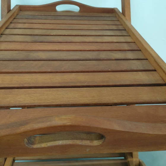 Image 1 of Woonkamer trolly serveerwagen (hardhout, vintage/retro)