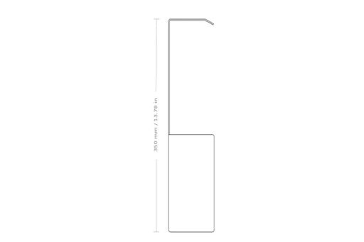 Scatola porta scarpe Nichba, 50 cm – Bianca – wandkast, Metal (photo 2 of 5)