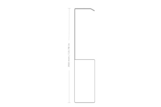 Scatola porta scarpe Nichba, 50 cm – Bianca – Armadi a muro, Metal (photo 2 of 5)