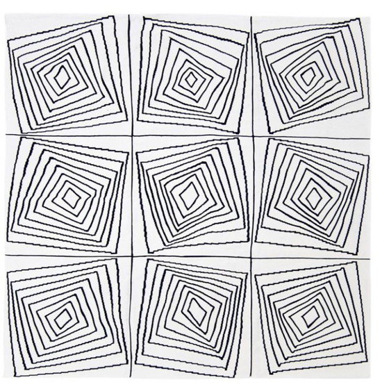 Tapiz Op Art de Victor Vasarely – Diseño geométrico de lana tejido a mano – Alfombras, Wool (photo 5 of 11)