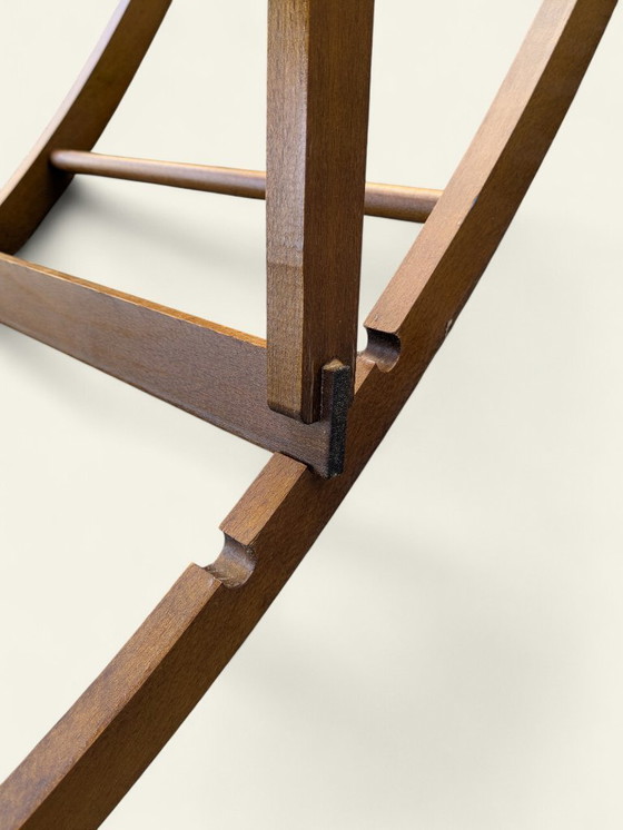 Image 1 of Poggiapiedi vintage degli anni '80 - poggiapiedi regolabile in altezza con rivestimento in tessuto fantasia