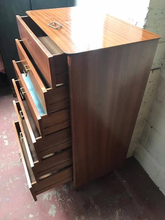 Mid-Century Teak Chest of Drawers from Austinsuite, 1960s, Mid Century Modern (photo 6 of 6)