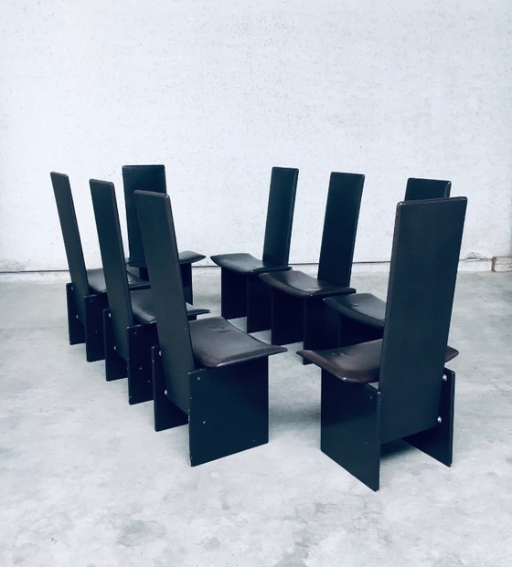 Image 1 of Postmodern Design RENNIE Dining Chair set by Kazuhide Takahama for Simon Gavina, Italy 1980's