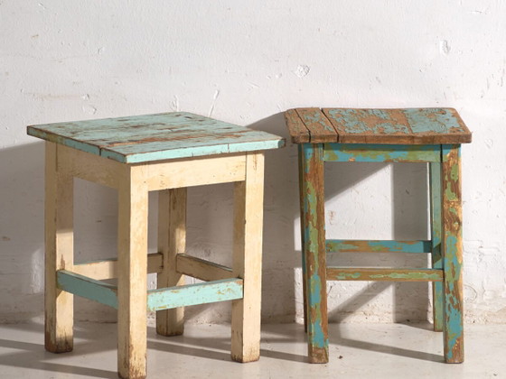 Antique bedside tables in pine wood – Central Europe, circa 1940 #4 – Nightstands, Rustic (photo 2 of 40)