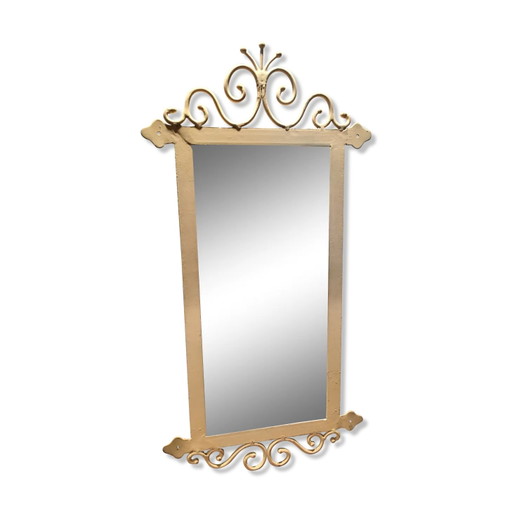Wrought iron mirror "Country corner" 81x42cm