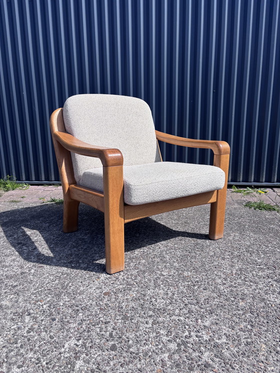 Image 1 of Vintage eiken fauteuil dyrlund Eiken fauteuil