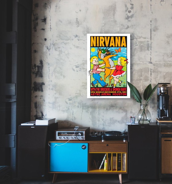 Concerto Dei Nirvana A Houston Texas 1993 - Poster 61 X 91 Cm – Paper (photo 2 of 13)