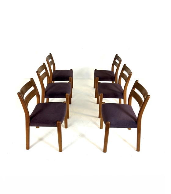 Image 1 of 6x restored Danish dining chair, EMC Møbler '80