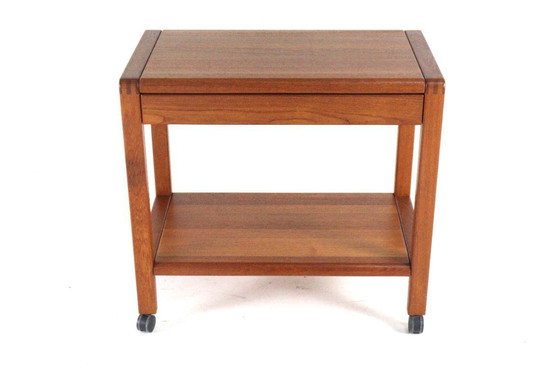Image 1 of Deense teak trolley met lade 'Grove' vintage 