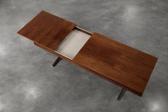 Image 1 of Vintage Mid-Century German Modern Rosewood Adjustable Console from E.M.Ü., 1960s