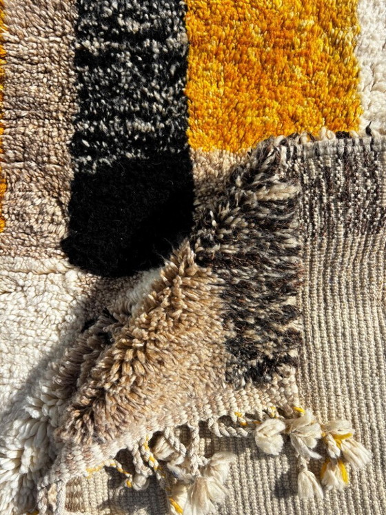 Image 1 of Handmade Moroccan Mrirt Wool Rug 3X2 m– Minimal Geometric Design – Luxury Berber Area Rug – Modern Boho Home Decor