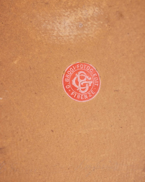 Image 1 of Specchio da parete antico in legno e bronzo, design italiano.