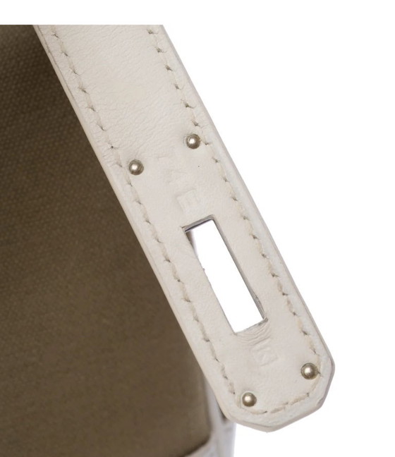 Image 1 of Sac HERMES Birkin 35 en Toile Vert - 103485 Sale price