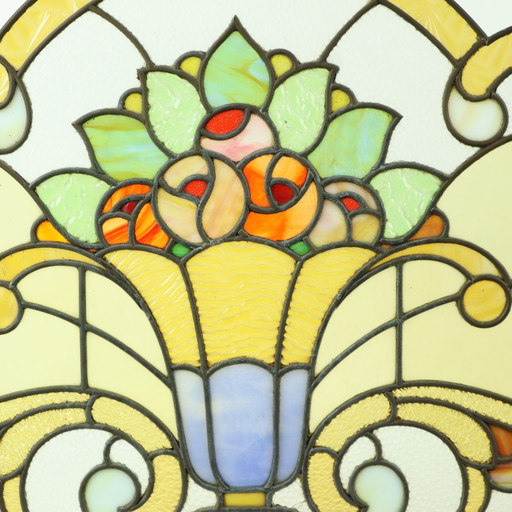 Art Deco Stained Glass Window