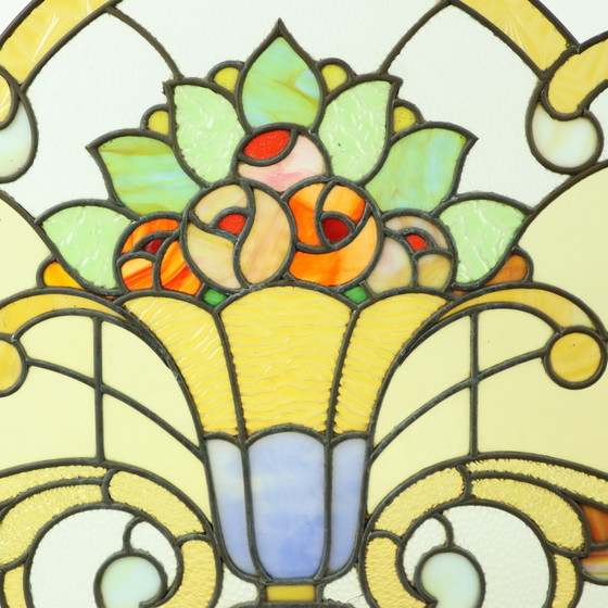 Image 1 of Art Deco Stained Glass Window