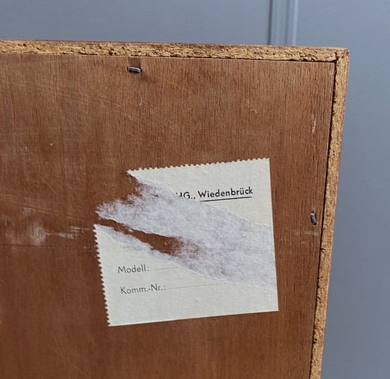 Image 1 of Shoe storage wood cabinet 1970s