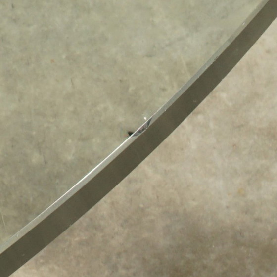 Vintage Aluminium Coffee Table – Knut Hesterberg For Ronald Schmitt – 1960s – Glass (photo 11 of 12)