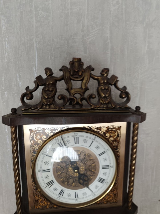 Horloge murale Zaanse vintage – Pendules, Verre, Bois (photo 6 of 12)