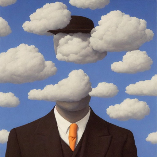 Rene Magritte  -- The Cloud Man