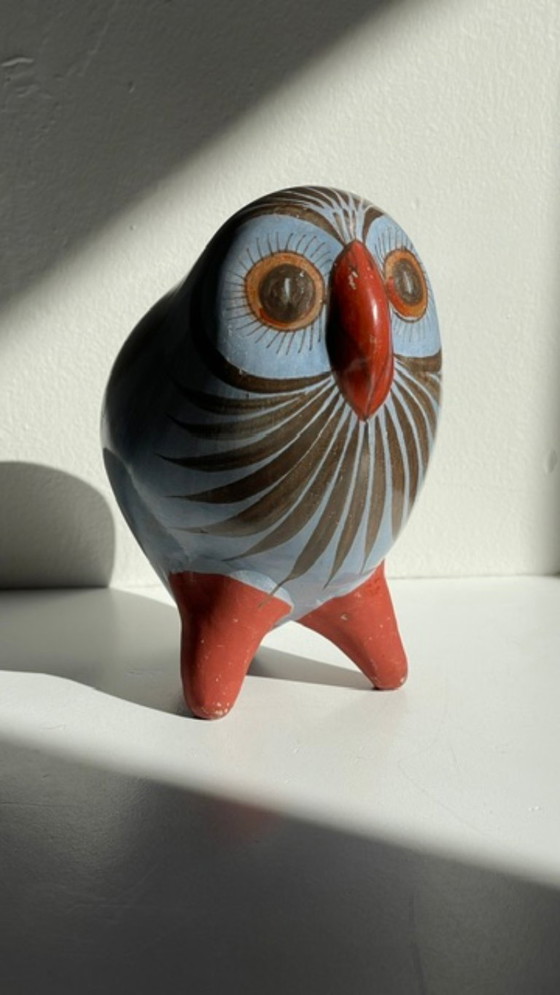 Vintage HANDCRAFTED Ceramic OWL – MEX JP, Decorative Objects (photo 31 of 35)