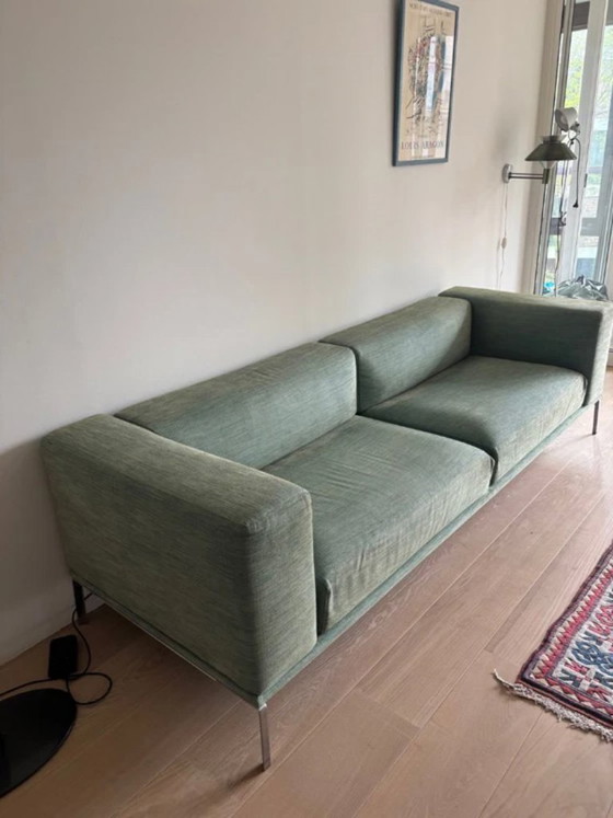 Image 1 of Light green 4-seater sofa, Cassina MOOV Lissoni