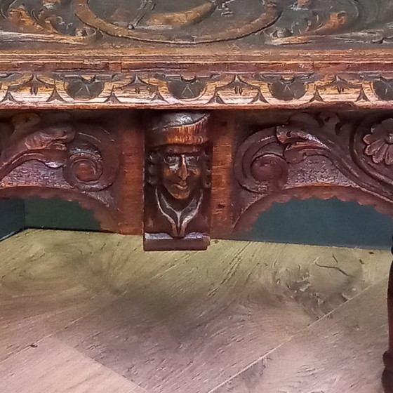 Image 1 of Banco con somier del siglo XIX