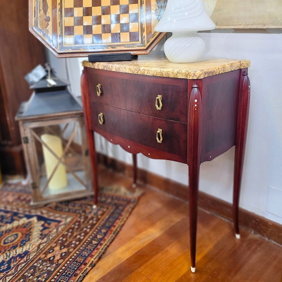 Image 1 of Cómoda Art Déco, Siguiendo J. E. Ruhlmann, Madera Y Hueso, 40’S – Francia