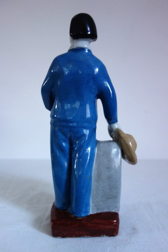 Image 1 of Chinese Biscuit Porcelain Female Statue - Cultural Revolution #23