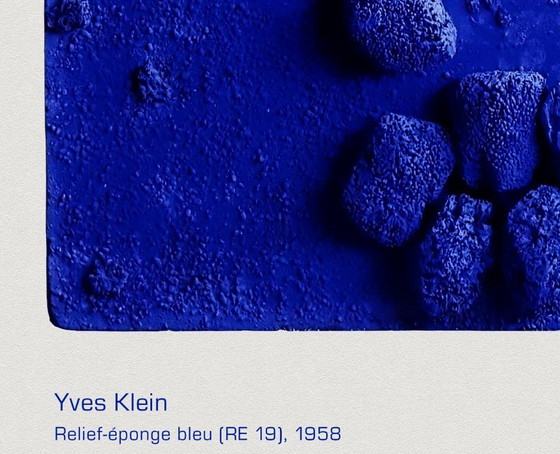 Image 1 of Yves Klein Relief éponge bleu RE 19 1958 - Poster 50×70 cm