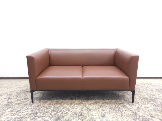 Image 1 of Walter Knoll Jaan Living divano a due posti di design divano in pelle divano top