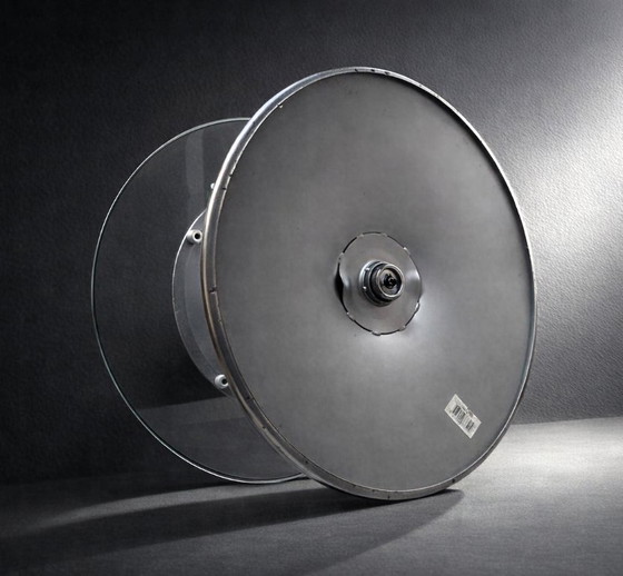 Image 1 of Tavolino da caffè anni Ottanta / cromo - vetro