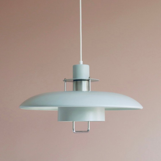 Image 1 of grote grijze LAMP Lyskaer Belysning Deens vintage design MCM