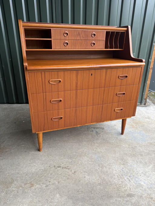 Vintage Musterring Möbel Secretaire Uitschuifbaar Blad