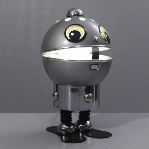 Vintage-Roboterlampe Satco verchromtes Metall Design 1970s