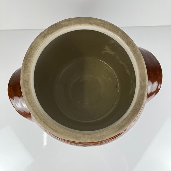 Grande Vaso Antico in Gres per Confit / Grasso, Marrone, 1900 – Vasi per piante, Ceramica (photo 7 of 11)