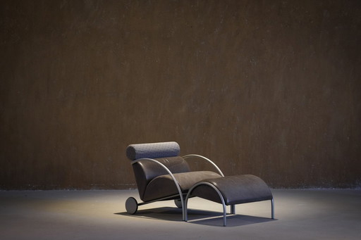 Vintage COR Zyklus Lounge Chair And Ottoman By Peter Maly, Germany 1980's