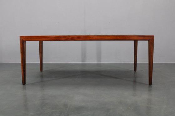 Image 1 of Tavolino danese Haslev Mobelsnedkeri della metà del secolo scorso con piastrelle in ceramica Royal Copenhagen, 1960 ca.