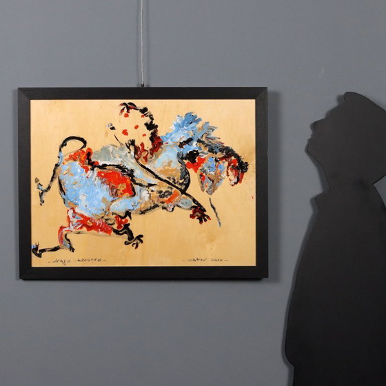 Image 1 of Painting "Blue Dragon" by Walter Pozzato