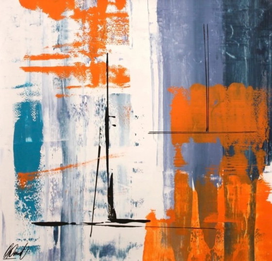 Image 1 of Giuseppe Panzica, hand-painted on high-quality canvas, original, unique artwork.