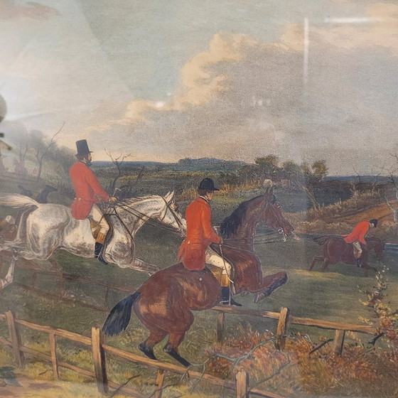 Image 1 of Engraving “Full cry”, J. Harris and William J. Shayer, 1864 - England