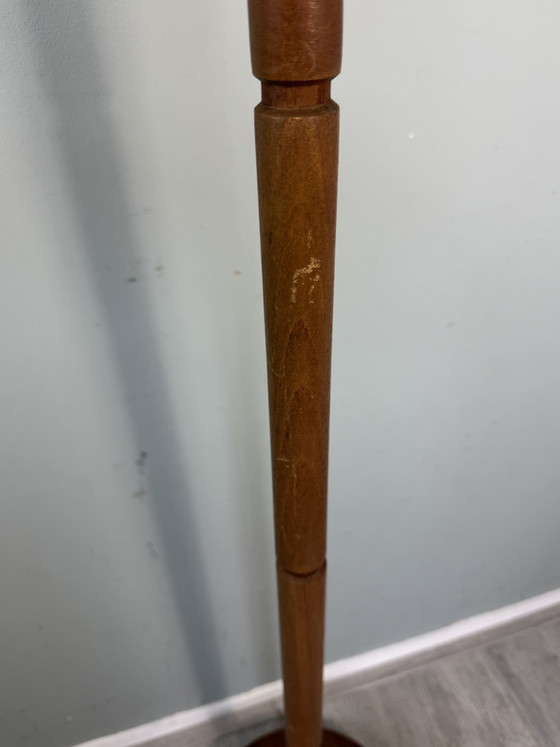 Vintage Danish Teak Floor Light - Mid-Century Style – Metal, Wood (photo 11 of 14)