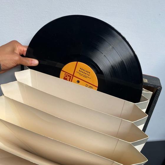 Image 1 of Étui de transport Bevon années 70 pour disques vinyles 33 tours de 30 cm