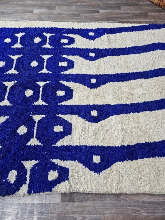 Image 1 of Marokkanischer Teppich aus Naturleinen, 300 x 200 cm