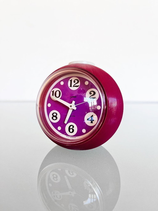 Vintage Purple Goldbühl Space Age Alarm Clock