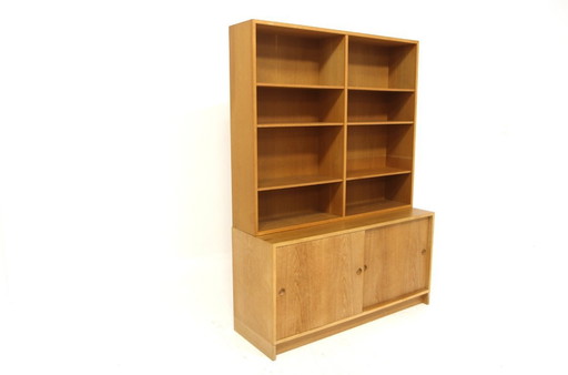 Scandinavian oak bookcase "Öresund", Børge Mogensen, Sweden, 1960